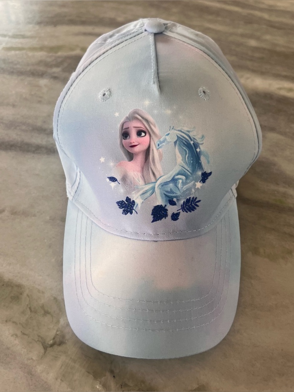 Kids Light Blue Frozen Elsa Baseball Hat